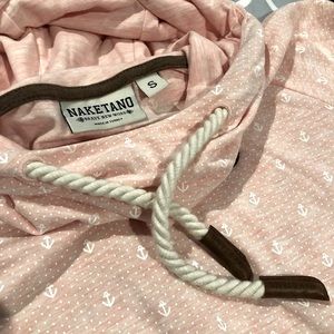 Naketano lightweight anchor print hoodie